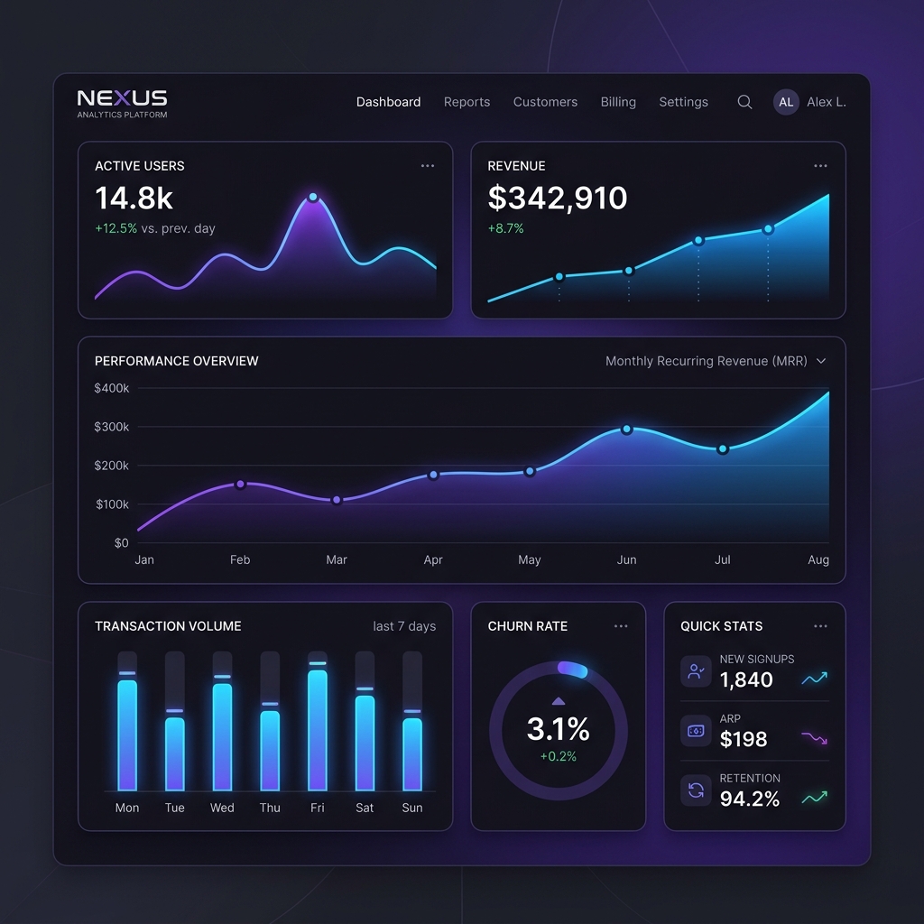 SaaS Lead Management Dashboard